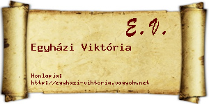 Egyházi Viktória névjegykártya